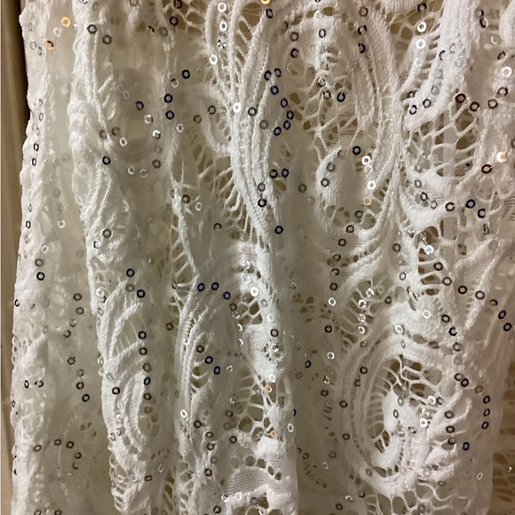 Women’s White Lace/Beaded Balero Jacket-Size 3X-NWT - Picture 4 of 7